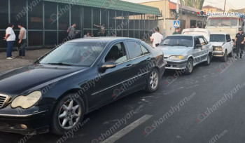 Երևանում բախվել են բեռնատարը, «ՎԱԶ 2107»-ը, «Լադա»-ն և «Mercedes»-ը