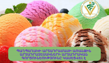 Պաղպաղակի արտադրամասի առանձին արտադրատեսակի արտադրական գործունեությունը կասեցվել է