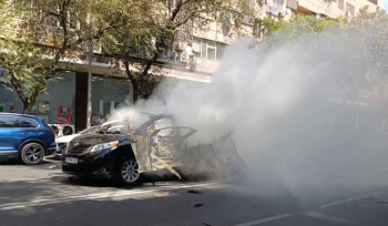 Երևանի Ամիրյան փողոցում ավտոմեքենա է պшյթել