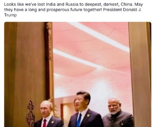 Թրամփը Ռուսաստանին, Հնդկաստանին և Չինաստանին մաղթել է «երկար ու երջանիկ» համատեղ ապագա