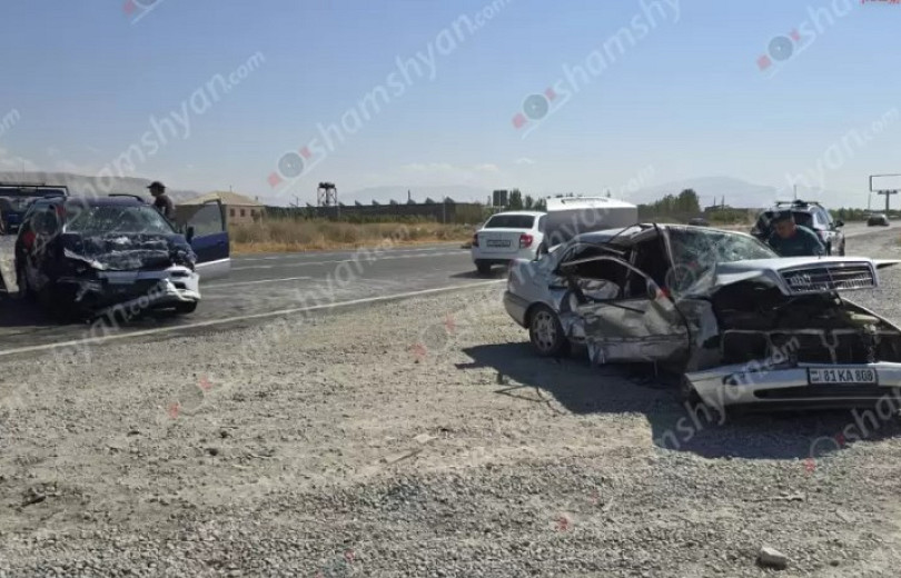 Ողբերգական ավտովթար Արարատի մարզում. կա 1 զոհ և 4 վիրավոր