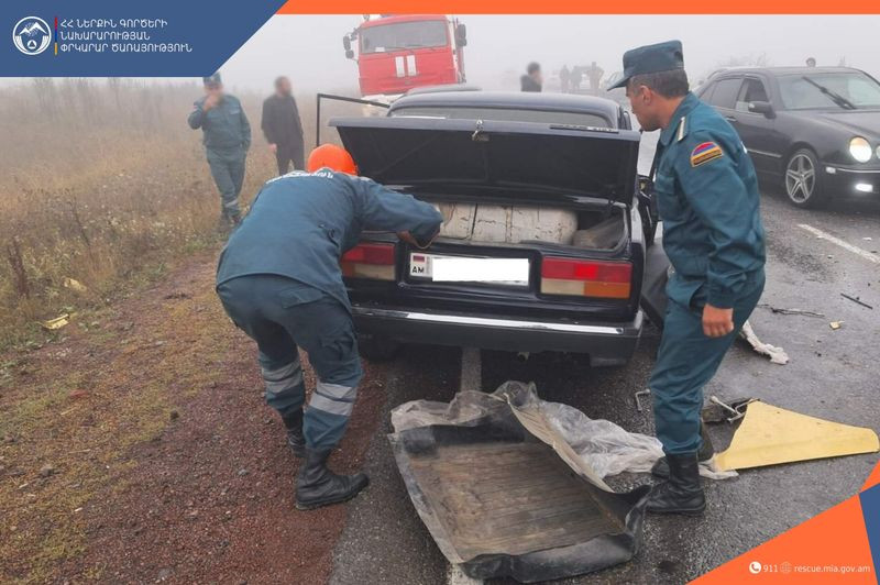 Շինուհայր գյուղի խաչմերուկում բախվել են «Vaz» ավտոմեքենան և ավտոցիստեռնը. կա զոհ և տուժած