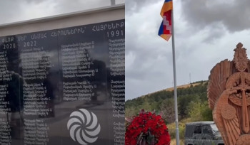 Գագիկ Ծառուկյանի աջակցությամբ Չարենցավանում տեղի է ունեցել Արցախյան բոլոր պատերազմներում անմահացած հերոսների հիշատակը հավերժացնող հուշաքարի օրհնության կարգ (տեսանյութ)