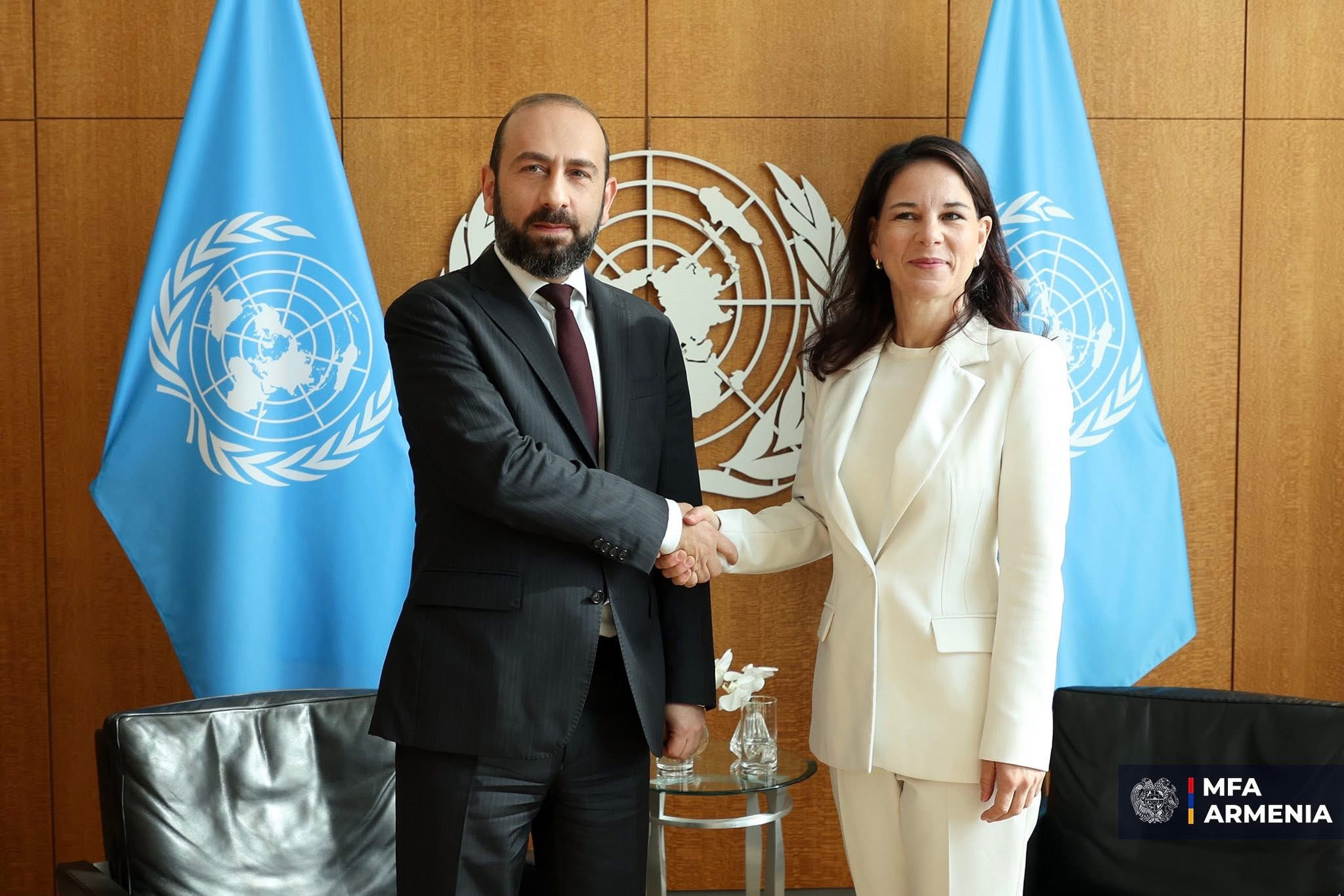Միրզոյանը հանդիպում է ունեցել ՄԱԿ Գլխավոր ասամբլեայի նախագահ Անալենա Բերբոքի հետ