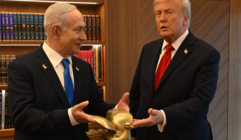 Նեթանյահուն Թրամփին աղավնու ոսկե արձանիկ է նվիրել Իսրայելում կայացած հանդիպման ժամանակ