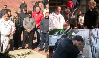 Անվանի մարզիկները Գագիկ Ծառուկյանի հետ բարձրացել են Հատիս` Քրիստոսի արձանի շինաշխատանքների մասնակիցը դառնալու նպատակով (տեսանյութ)