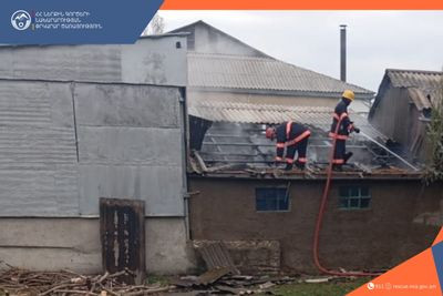 Հրդեհ՝ Լոռու մարզի Տաշիր քաղաքում