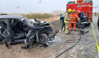 Էջմիածին-Մարգարա ճանապարհին բախվել են «Mazda»-ն և «Lada»-ն․ կա 1 զnh․ 2 տուժած