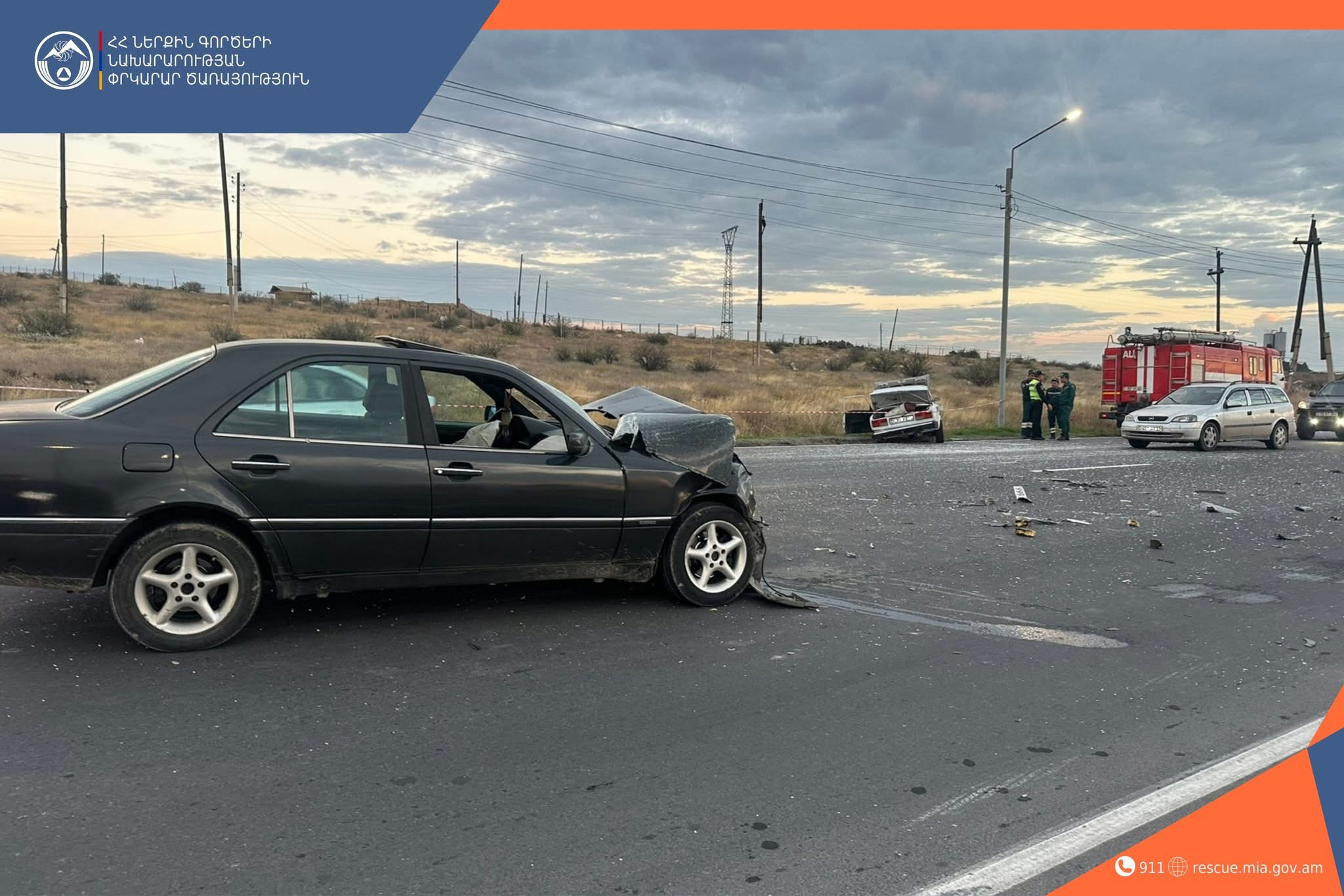 Բախվել են «Mercedes-Benz» և «VAZ» մակնիշների ավտոմեքենաներ. կա տուժած