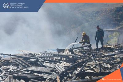 Գետիկ գյուղում  կանխել են հրդեհի տարածումը դեպի տուն