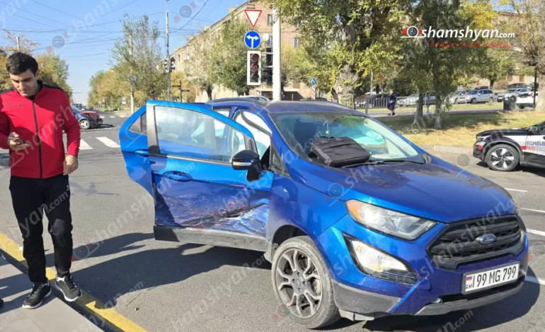Հալաբյան-Արզումանյան փողոցների խաչմերուկում բախվել են «Ford»-ը և «Opel»-ը․ կան տուժածներ