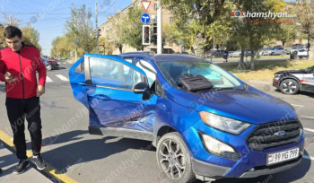Հալաբյան-Արզումանյան փողոցների խաչմերուկում բախվել են «Ford»-ը և «Opel»-ը․ կան տուժածներ