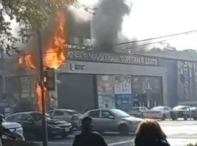 Խոշոր հրդեհ է բռնկվել Կոմիտասի «Երևան Սիթի» սուպերմարկետում