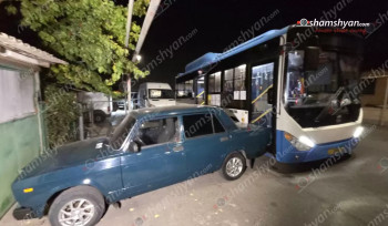 Թիվ 56 երթուղու ավտոբուսը հետընթաց բախվել է «Chevrolet»-ին, «ՎԱԶ 2107»-ին և «Mercedes Sprinter»-ին