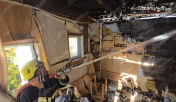 Եղվարդ քաղաքի սեփական տներից մեկի բակում գործող շոգեբաղնիքում հրդեհ է բռնկվել