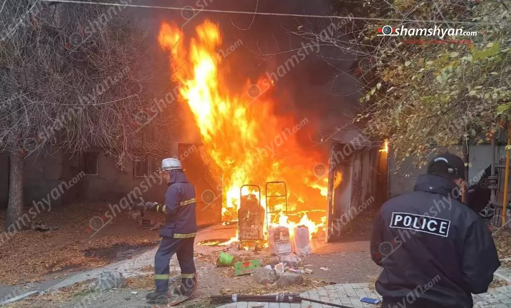 Հրդեհ՝ Երևանի կենտրոնում. կրակն ու ծուխը տեսանելի էր մի քանի 100 մետրից․ վնասվել է կայանված «Citroen C5»–ը