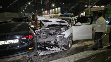Երևանում բախվել են «Range Rover»-ը, «Audi»-ն, «Mazda»-ն և «Nissan»-ը, որոնցից մեկը վրաերթի է ենթարկել կին հետիոտնի