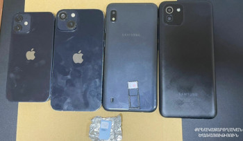 «Արմավիր» ՔԿՀ-ում հեռուստացույցի միջից հայտնաբերել են բջջային հեռախոսներ