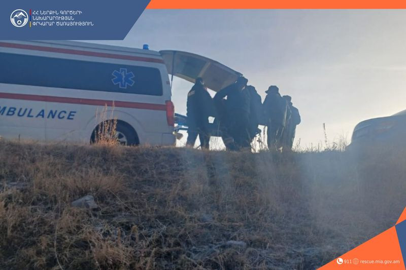 Գավառ-Մարտունի ավտոճանապարհին ավտոմեքենան դուրս է եկել ճանապարհի երթևեկելի հատվածից և շրջվել․ կա երկու տուժած