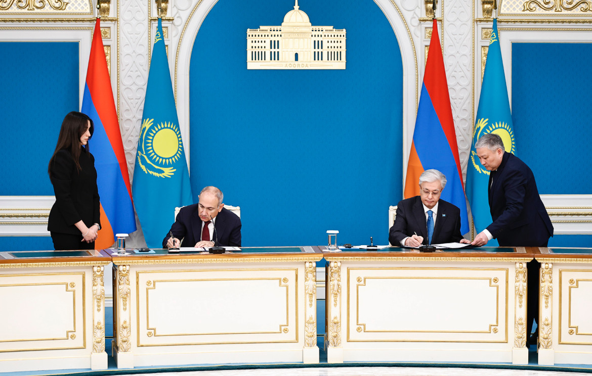 Նիկոլ Փաշինյանը և Կասիմ-Ժոմարտ Տոկաևը ստորագրել են համատեղ հայտարարություն