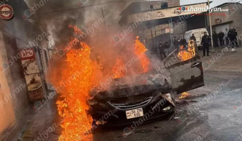 Մերձավանում ավտոմեքենա է այրվել