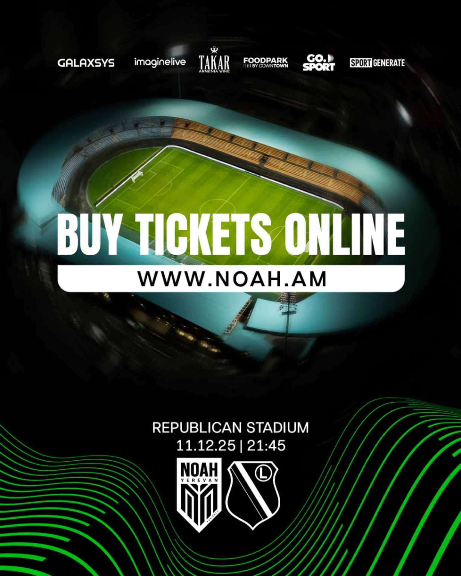 Մեկնարկել է «Նոա»-«Լեգիա» խաղի տոմսերի վաճառքը