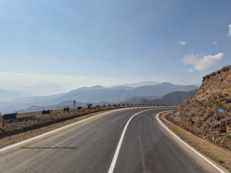 Մ-4 ճանապարհին ջրագծի վթարի պատճառով մերկասառույց է