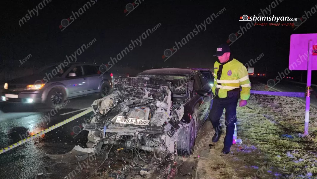 Երասխ-Երևան ավտոճանապարհին բախվել են «Hyundai Elantra»-ն «УАЗ»-ը․ կա վիրավոր