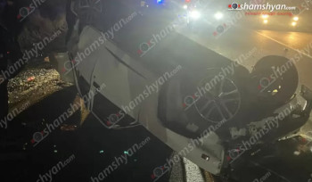 Լոռիում 24-ամյա վարորդը «ՎԱԶ 2107»-ով բախվել է հողաթմբին և գլխիվայր հայտնվել երթևեկելի գոտում․ կա տուժած