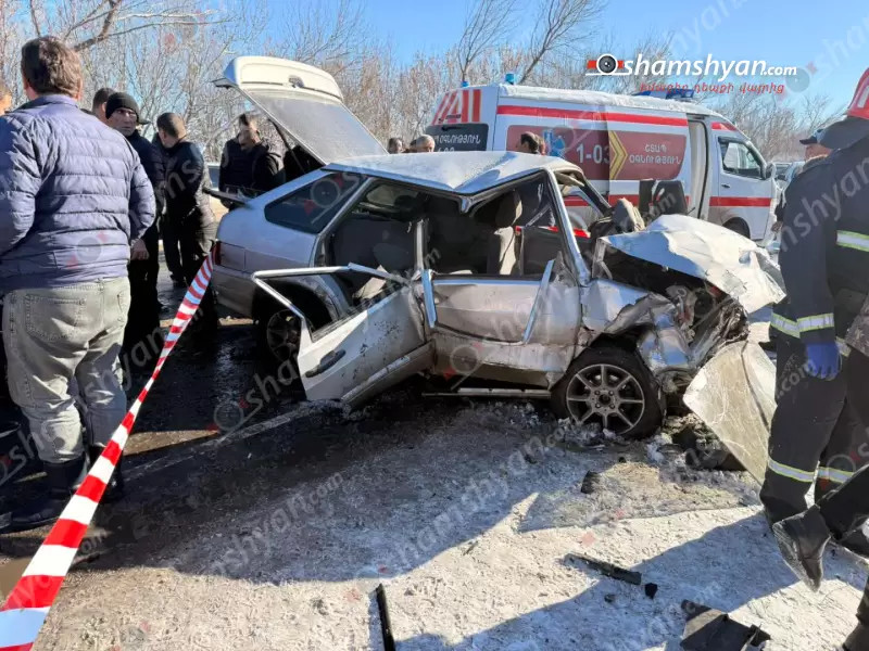 Ողբերգական ավտովթար Շիրակի մարզում. կա 2 զոհ, 3 վիրավոր
