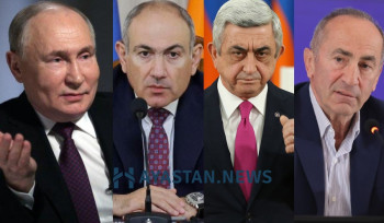 Պուտինը   շնորհավորել է Նիկոլ Փաշինյանին, Վահագն Խաչատուրյանին, Ռոբերտ Քոչարյանին, Սերժ Սարգսյանին