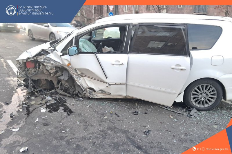 Հերացի փողոցում բախվել են «Toyota», «Voyah», «Mercedes-Benz» և «Volt»  ավտոմեքենաները.  կան տուժածներ