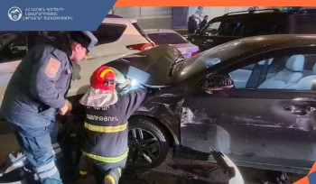 Երևանում բախվել է հինգ մեքենա. կան տուժածներ