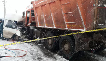 Աբովյան-Ջրվեժ ճանապարհին բախվել են «Ford Transit»-ն ու «Kamaz»-ը. կա 1 զnh