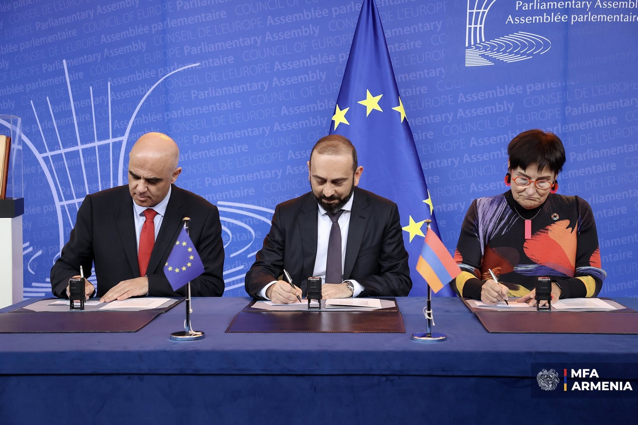 Եվրոպայի խորհրդին Հայաստանի անդամակցության 25-ամյակի կապակցությամբ  տեղի է ունեցել փոստային նամականիշի մարում