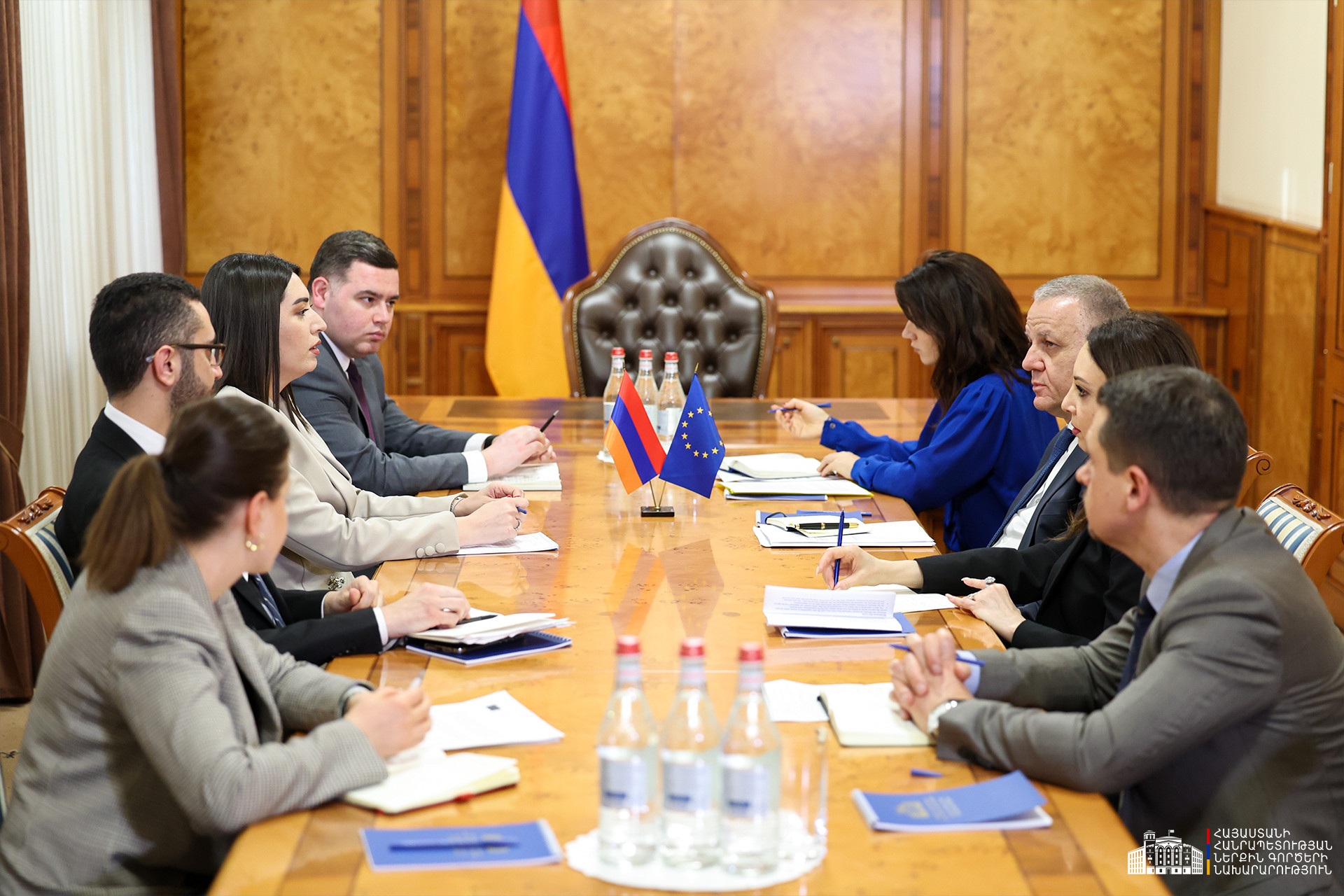 Եվրոպոլում Հայաստանի կողմից կապի սպա կնշանակվի․ Արփինե Սարգսյանն ընդունել է Վասիլիս Մարագոսին