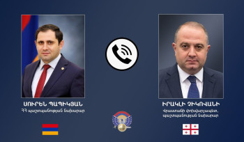 Սուրեն Պապիկյանը հեռախոսազրույց է ունեցել Վրաստանի պաշտպանության նախարարի հետ