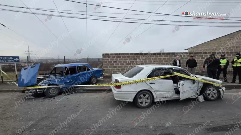 Բախվել են «Mercedes»-ն ու «ՎԱԶ 2106»-ը. կան վիրավորներ. վարորդներից մեկը եղել է ոչ սթափ