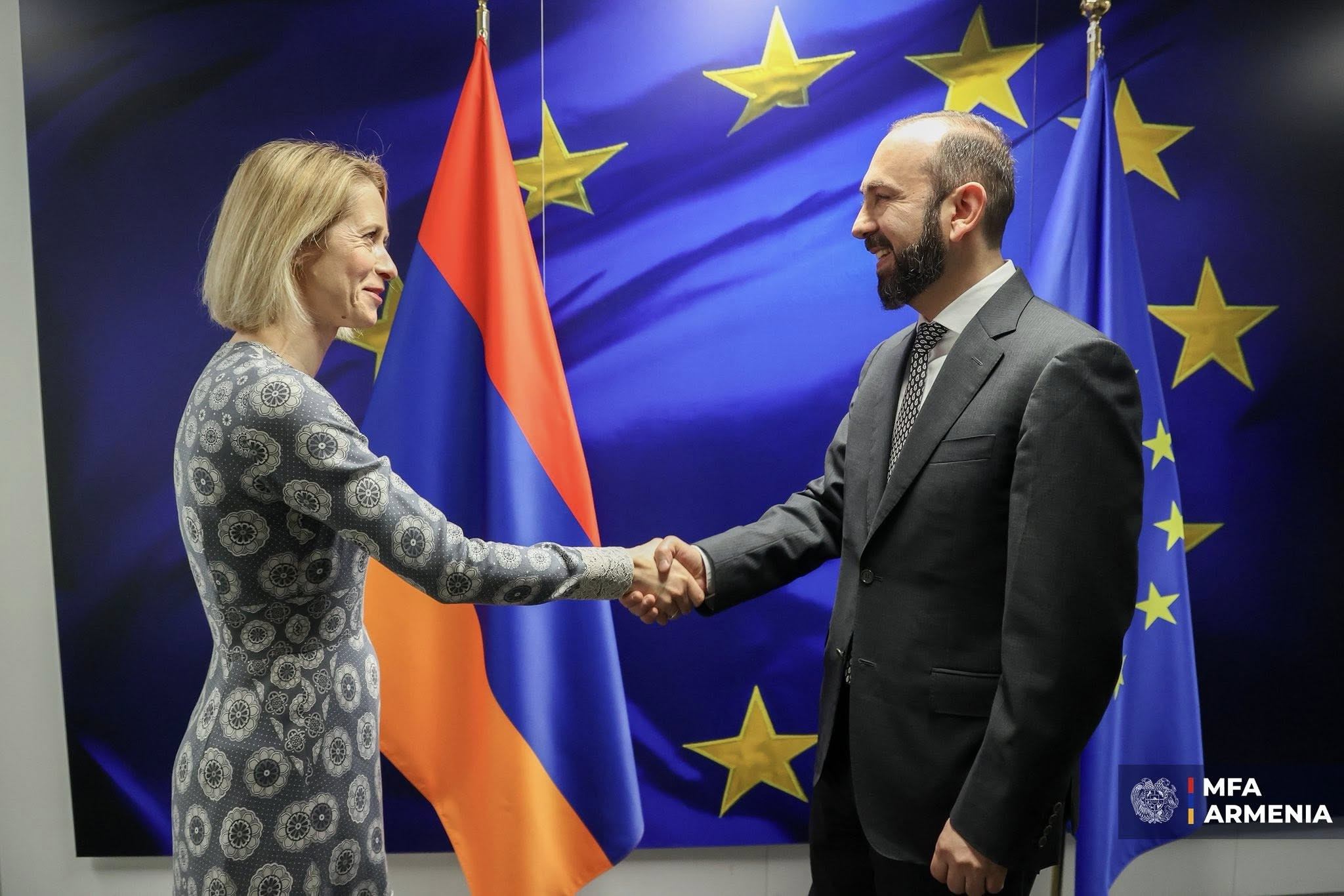 Արարատ Միրզոյանը և Կայա Կալասը քննարկել են ՀՀ-ԵՄ գործընկերության ռազմավարական օրակարգի հետևողական կյանքի կոչման հարցեր