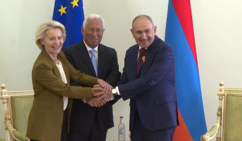 Փաշինյանն առանձնազրույց է ունեցել Եվրոպական խորհրդի նախագահ Անտոնիու Կոշտայի և Եվրոպական Հանձնաժողովի նախագահ Ուրսուլա ֆոն դեր Լայենի հետ