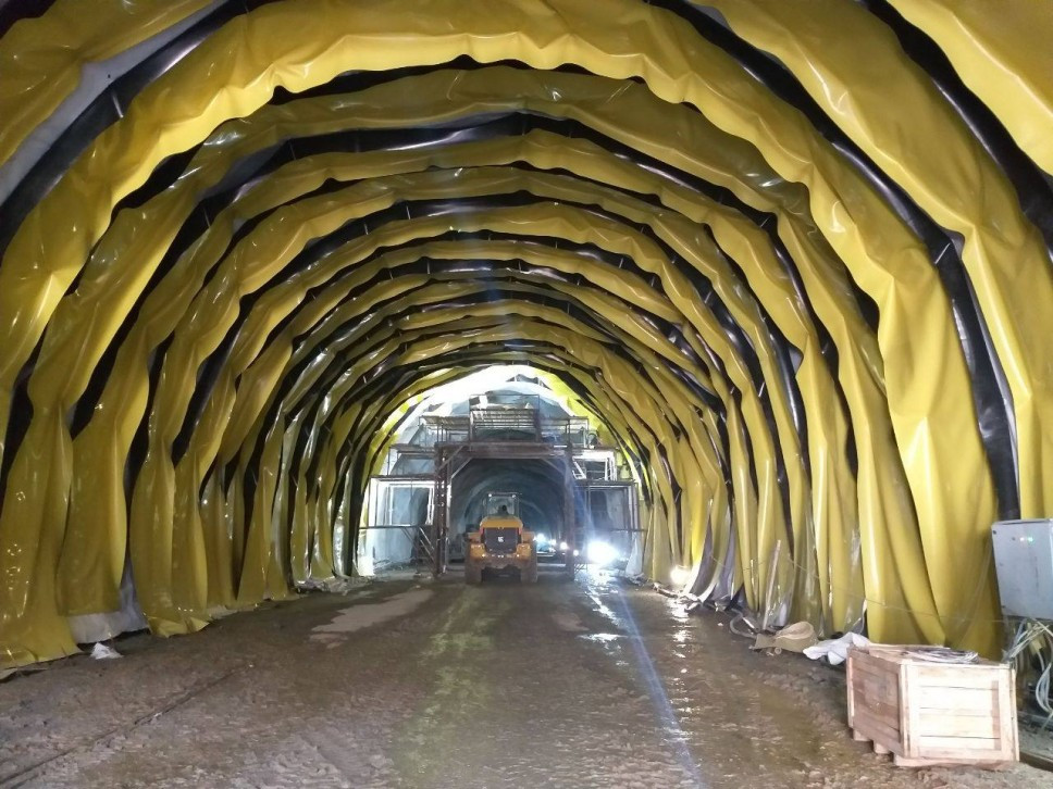 Հյուսիս-հարավի Քաջարան-Ագարակ թունելում իրականացվում են ջրահեռացման և ջրամեկուսացման տարրերի մոնտաժման աշխատանքներ