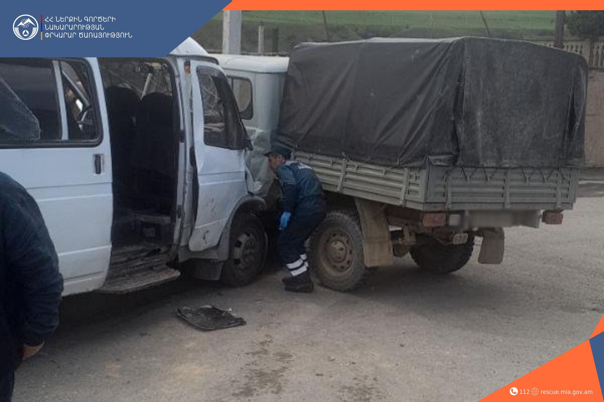 Բախվել են «GAZelle» և «UAZ» մակնիշների ավտոմեքենաները․ մեկ քաղաքացի հոսպիտալացվել է