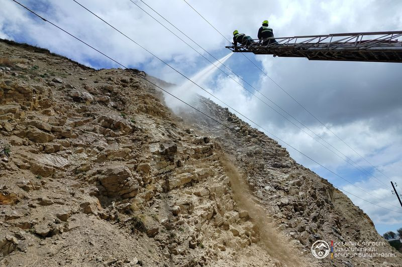 Երևան-Սևան-Դիլիջան ավտոճանապարհին իրականացվել են հարկադիր քարաթափման աշխատանքներ