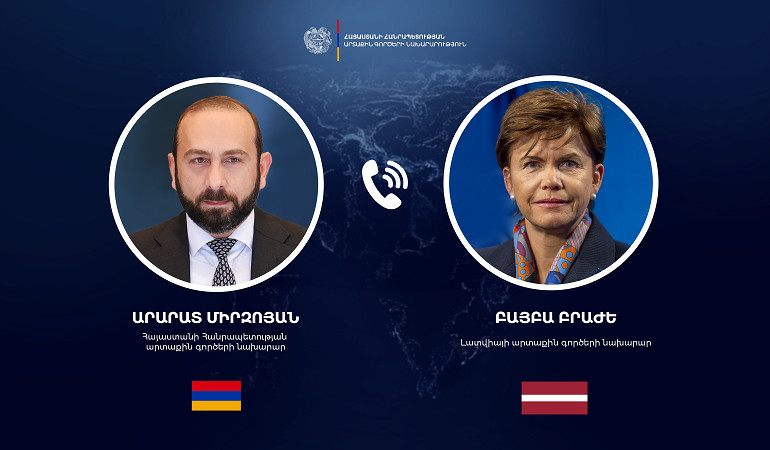 Արարատ Միրզոյանը հեռախոսազրույց է ունեցել Լատվիայի ԱԳ  նախարար ի հետ․ քննարկել են հիբրիդային տարատեսակ գործողությունների հակազդմանը վերաբերող հարցեր