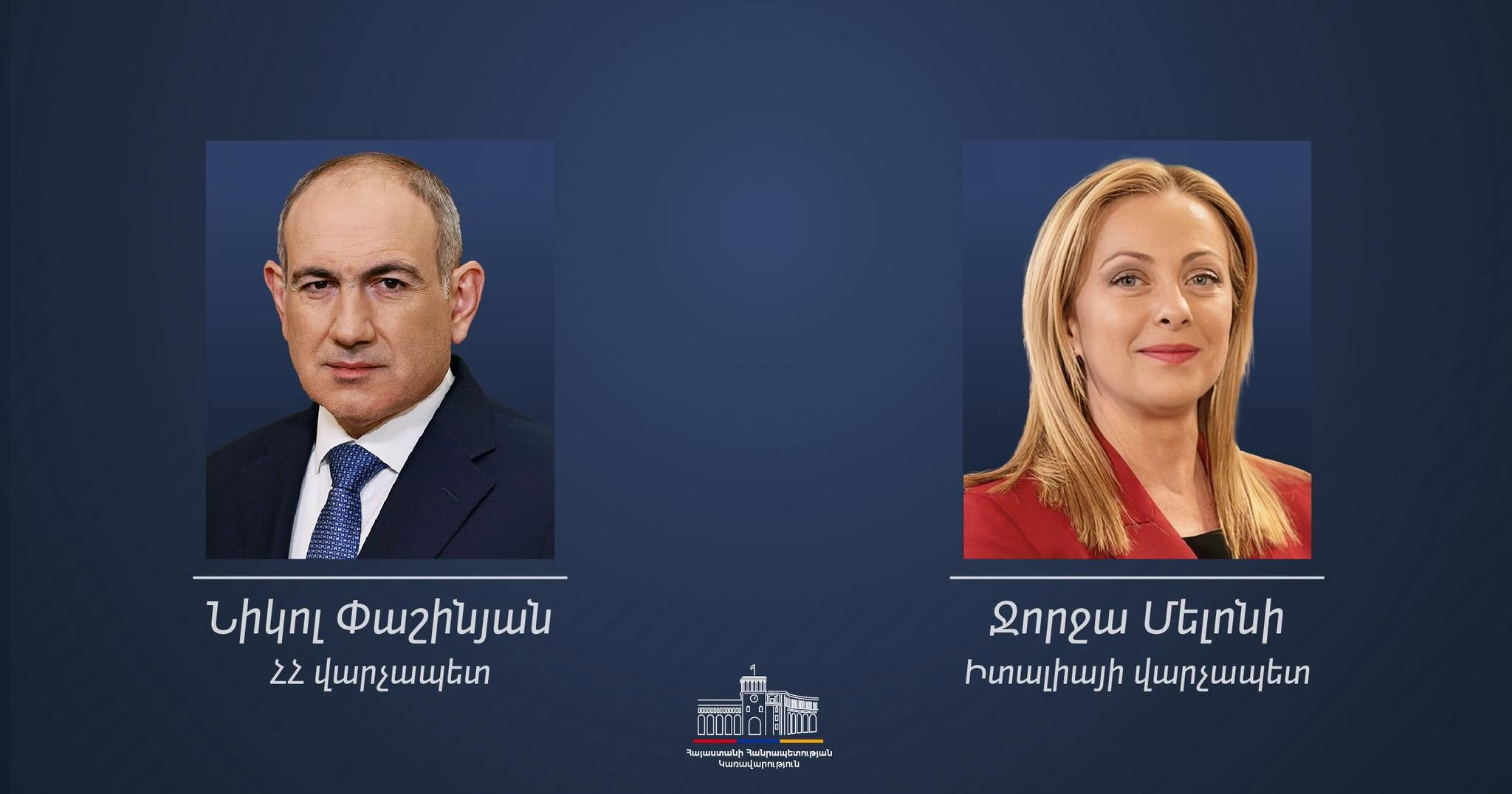 Ջորջա Մելոնին շնորհավորել է  Նիկոլ Փաշինյանին