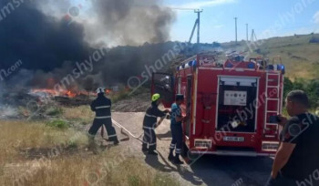 Երևան-Սևան-Իջևան ավտոճանապարհին հրդեհ է բռնկվել
