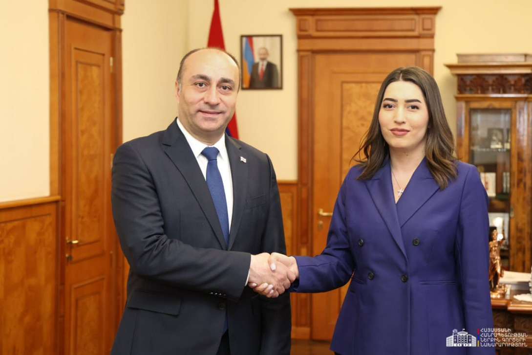 Արփինե Սարգսյանն ընդունել է Վրաստանի պետական անվտանգության ծառայության պետ Գելա Գելաձեին
