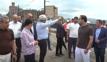 Փաշինյանը հետևել է Կիևյան կամրջի վերանորոգման ընթացքին (տեսանյութ)