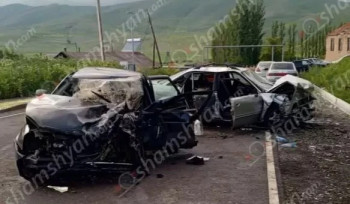 Գեղամավան գյուղի մուտքի մոտ բախվել են Audi-ն և Lada-ն․ 9 վիրավորներից 2-ն անչափահասներ են