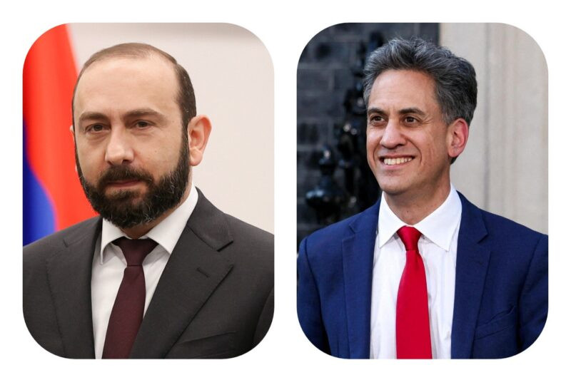 Անհամբեր սպասում եմ Ձեզ հետ համագործակցությանը. Արարատ Միրզոյանը շնորհավորել է Էդվարդ Միլիբենդին